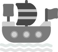 diseño de icono creativo de barco pirata vector