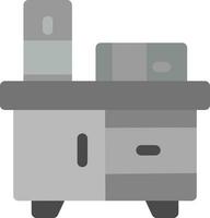 Bedside Table Creative Icon Design vector