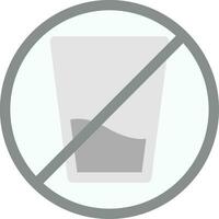 No Soft Drink Creative Icon Design vector