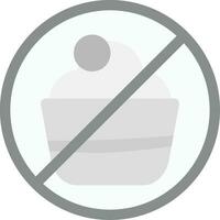 No Sweets Creative Icon Design vector