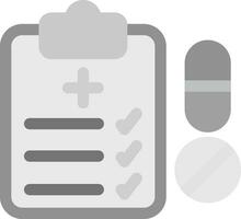 Medical Prescription Creative Icon Design vector