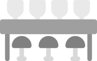 Bar Counter Creative Icon Design vector