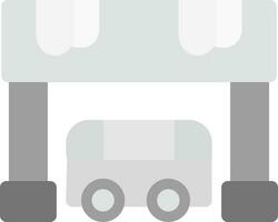 Bus Stop Creative Icon Design vector