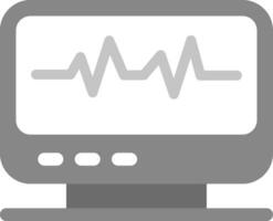 Electrocardiogram Creative Icon Design vector
