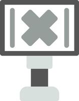 Railroad Crossing Creative Icon Design vector