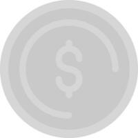 Dollar Coin Creative Icon Design vector