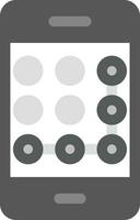 Pattern Lock Creative Icon Design vector