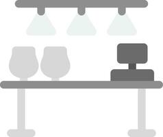 Bar Counter Creative Icon Design vector