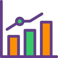 Growth Chart Creative Icon Design vector