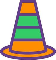 Traffic Cone Creative Icon Design vector