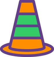 Traffic Cone Creative Icon Design vector