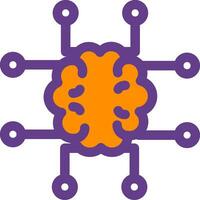 diseño de icono creativo de neuroimagen vector