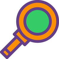 Magnifying Creative Icon Design vector