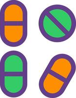 Pill Creative Icon Design vector