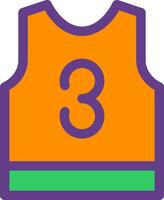 Basketball Jersey Creative Icon Design vector