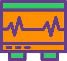 electrocardiograma creativo icono diseño vector