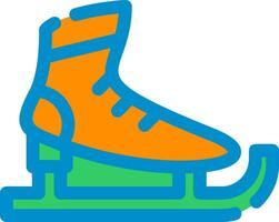 diseño de icono creativo de patines de hielo vector