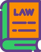 Law Book Creative Icon Design vector