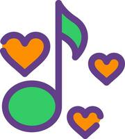 Love Song Creative Icon Design vector