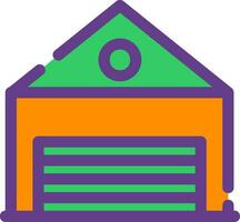 Warehouse Creative Icon Design vector