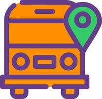 diseño de icono creativo de autobús escolar vector