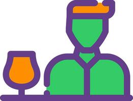 Bartender Creative Icon Design vector