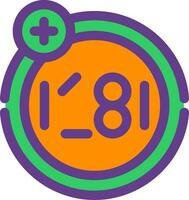 Age Limit Creative Icon Design vector