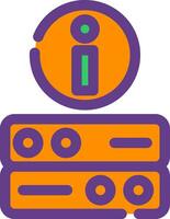 Server Info Creative Icon Design vector