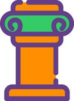 Pillar Creative Icon Design vector