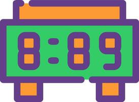 Digital Clock Creative Icon Design vector