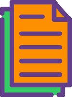 Papers Creative Icon Design vector