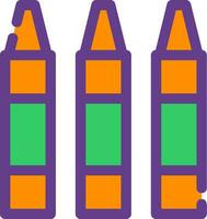 Crayon Creative Icon Design vector