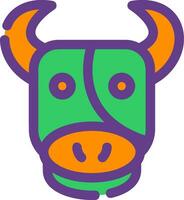 Cow Creative Icon Design vector