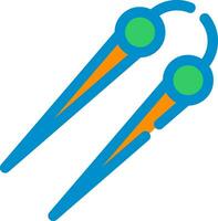 Knitting Needles Creative Icon Design vector