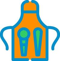 Line Filled Two Color vector