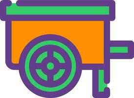 Wheelbarrow Creative Icon Design vector