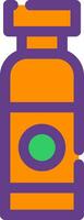 Line Filled Two Color vector