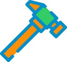 Hammer Creative Icon Design vector