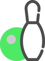 Bowling Creative Icon Design vector