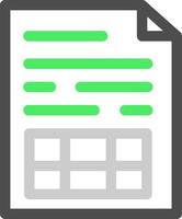 Spreadsheet Creative Icon Design vector