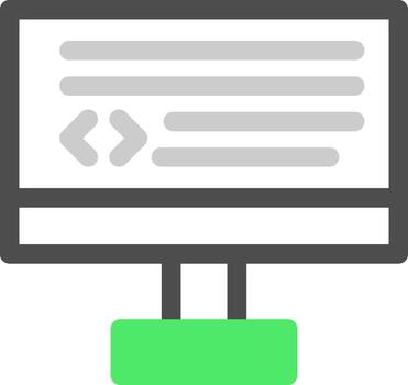 diseño de icono creativo de codificación vector