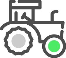 diseño de icono creativo de tractor vector