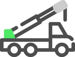 Crane Truck Creative Icon Design vector