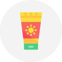 Sunscreen Creative Icon Design vector