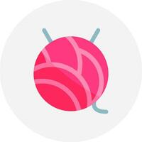 Wool Ball Creative Icon Design vector