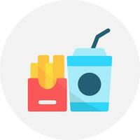 Fast Food Creative Icon Design vector