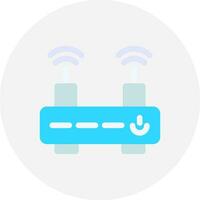 diseño de icono creativo de enrutador wifi vector