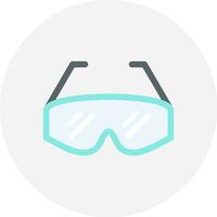 gafas de laboratorio diseño de icono creativo vector