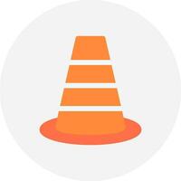 Traffic Cone Creative Icon Design vector