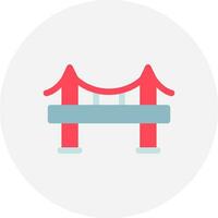 diseño de icono creativo de puente vector